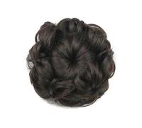 Pezzo per capelli chignon 8 colori a forma di fiore capelli sintetici capelli ricci chignon elastico for capelli ciambella rullo for capelli posticci for donne Pezzi di capelli per le donne(233)