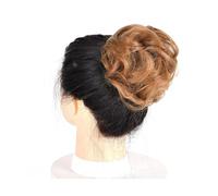 Pezzo per capelli chignon Capelli ricci disordinati Chignon Ciambella Pad for capelli Capelli elastici Parrucchino sintetico for donna Pezzi di capelli per le donne(27)