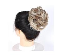 Pezzo per capelli chignon Capelli ricci disordinati Chignon Ciambella Pad for capelli Capelli elastici Parrucchino sintetico for donna Pezzi di capelli per le donne(6AT88)