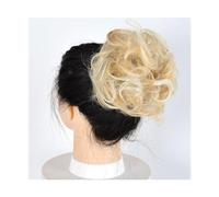 Pezzo per capelli chignon Capelli ricci disordinati Chignon Ciambella Pad for capelli Capelli elastici Parrucchino sintetico for donna Pezzi di capelli per le donne(22H613)