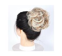 Pezzo per capelli chignon Capelli ricci disordinati Chignon Ciambella Pad for capelli Capelli elastici Parrucchino sintetico for donna Pezzi di capelli per le donne(27H613)