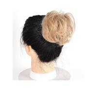 Pezzo per capelli chignon Capelli ricci disordinati Chignon Ciambella Pad for capelli Capelli elastici Parrucchino sintetico for donna Pezzi di capelli per le donne(18)