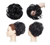 Pezzo per capelli chignon Chignon sintetico soffice con fascia elastica Chignon disordinato arruffato Capelli Chignon Updo Coda di cavallo Parrucchino for donne 85g Pezzi di capelli per le donne(1834)