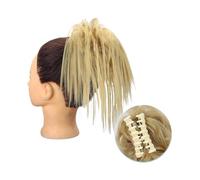 Pezzo per capelli chignon Clip for artigli sintetici Estensioni for capelli chignon disordinato Chignon soffice Chignon biondo nero Updo Parrucchino falso naturale for le donne Pezzi di capelli per le