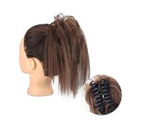 Pezzo per capelli chignon Clip for artigli sintetici Estensioni for capelli chignon disordinato Chignon soffice Chignon biondo nero Updo Parrucchino falso naturale for le donne Pezzi di capelli per le