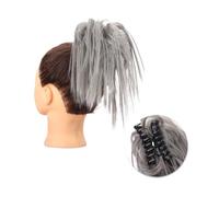Pezzo per capelli chignon Clip for artigli sintetici Estensioni for capelli chignon disordinato Chignon soffice Chignon biondo nero Updo Parrucchino falso naturale for le donne Pezzi di capelli per le