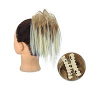 Pezzo per capelli chignon Clip for artigli sintetici Estensioni for capelli chignon disordinato Chignon soffice Chignon biondo nero Updo Parrucchino falso naturale for le donne Pezzi di capelli per le