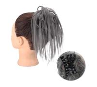 Pezzo per capelli chignon Clip for artigli sintetici Estensioni for capelli chignon disordinato Chignon soffice Chignon biondo nero Updo Parrucchino falso naturale for le donne Pezzi di capelli per le