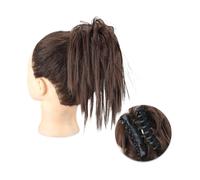 Pezzo per capelli chignon Clip for artigli sintetici Estensioni for capelli chignon disordinato Chignon soffice Chignon biondo nero Updo Parrucchino falso naturale for le donne Pezzi di capelli per le
