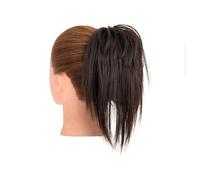 Pezzo per capelli chignon Clip for artiglio dritto sintetico Chignon Ciambella soffice con trecce Scrunchies Chignon disordinato Updo Posticci Estensioni Pezzi di capelli per le donne(9)