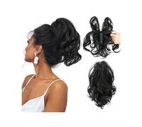 Pezzo per capelli chignon Clip sintetica for artigli fai da te nelle estensioni dei capelli coda di cavallo Parrucchino Chignon finto Nero Biondo Capelli naturali Falso codino for le donne Pezzi di ca
