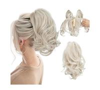 Pezzo per capelli chignon Clip sintetica for artigli fai da te nelle estensioni dei capelli coda di cavallo Parrucchino Chignon finto Nero Biondo Capelli naturali Falso codino for le donne Pezzi di ca