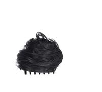 Pezzo per capelli chignon Elastico for capelli con clip for coda di cavallo for donne Non-Remy Clip for chignon disordinato Parrucchino Chignon riccio Estensioni for chignon Capelli umani brasiliani P