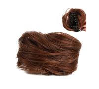 Pezzo per capelli chignon Mini clip artiglio in orecchie di gatto disordinate Capelli sintetici corti artiglio su chignon Estensione dei capelli Ciambella Updo Clip artiglio nel parrucchino for donna