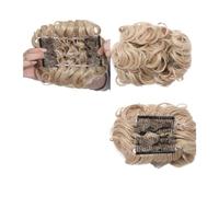 Pezzo per capelli chignon Pettine sintetico grande con clip nell'estensione dei capelli ricci Chignon Pezzi di capelli Donna Updo Cover Parrucchino Estensione Chignon Pezzi di capelli per le donne(18H