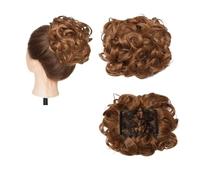 Pezzo per capelli chignon Pettine sintetico grande con clip nell'estensione dei capelli ricci Chignon Pezzi di capelli Donna Updo Cover Parrucchino Estensione Chignon Pezzi di capelli per le donne(Lig