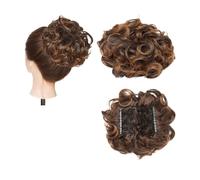 Pezzo per capelli chignon Pettine sintetico grande con clip nell'estensione dei capelli ricci Chignon Pezzi di capelli Donna Updo Cover Parrucchino Estensione Chignon Pezzi di capelli per le donne(4T3