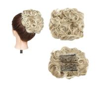 Pezzo per capelli chignon Pettine sintetico grande con clip nell'estensione dei capelli ricci Chignon Pezzi di capelli Donna Updo Cover Parrucchino Estensione Chignon Pezzi di capelli per le donne(24T