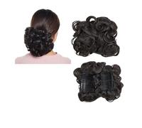 Pezzo per capelli chignon Pettine sintetico grande con clip nell'estensione dei capelli ricci Chignon Pezzi di capelli Donna Updo Cover Parrucchino Estensione Chignon Pezzi di capelli per le donne(Dar