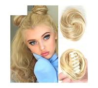 Pezzo per capelli chignon Pezzi di capelli sintetici for chignon spaziale 2 pezzi Mini clip for artiglio disordinato e orecchie di gatto Estensioni for chignon di capelli finti Accessori for parrucche