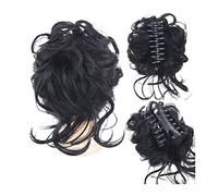 Pezzo per capelli disordinato per donna, 1PCS Estensione di elastici for chignon for capelli ricci disordinati, chignon sintetico ondulato riccio ciocca di capelli artiglio clip chignon for capelli ch