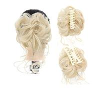 Pezzo per capelli disordinato per donna, 1PCS Estensione di elastici for chignon for capelli ricci disordinati, chignon sintetico ondulato riccio ciocca di capelli artiglio clip chignon for capelli ch