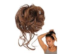 Pezzo per capelli ricci chignone | Ricci ondulati sintetici coda di cavallo estensioni chignon - styling titolare coda di cavallo per appuntamenti celebrazione matrimonio quotidiano