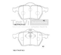 PF1017 Kit pastiglie freno, Freno a disco Trevi Automotive