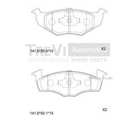 PF1032 Kit pastiglie freno, Freno a disco Trevi Automotive