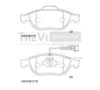 PF1038 Kit pastiglie freno, Freno a disco Trevi Automotive