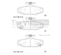 PF1041 Kit pastiglie freno, Freno a disco Trevi Automotive