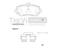 PF1057 Kit pastiglie freno, Freno a disco Trevi Automotive