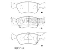 PF1063 Kit pastiglie freno, Freno a disco Trevi Automotive