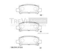 PF1069 Kit pastiglie freno, Freno a disco Trevi Automotive