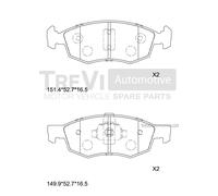 PF1076 Kit pastiglie freno, Freno a disco Trevi Automotive