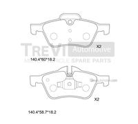 PF1134 Kit pastiglie freno, Freno a disco Trevi Automotive