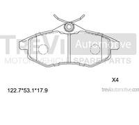 PF1159 TREVI AUTOMOTIVE Kit pastiglie freno, Freno a disco per CITROËN