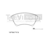 PF1161 Kit pastiglie freno, Freno a disco Trevi Automotive