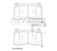 PF1162 Kit pastiglie freno, Freno a disco Trevi Automotive