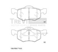 PF1171 Kit pastiglie freno, Freno a disco Trevi Automotive