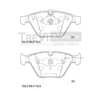 PF1198 Kit pastiglie freno, Freno a disco Trevi Automotive