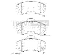 PF1244 Kit pastiglie freno, Freno a disco Trevi Automotive