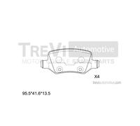 PF1257 TREVI AUTOMOTIVE Kit pastiglie freno, Freno a disco per MERCEDES-BENZ