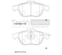 PF1288 Kit pastiglie freno, Freno a disco Trevi Automotive