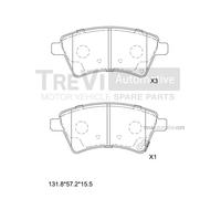 PF1292 Kit pastiglie freno, Freno a disco Trevi Automotive
