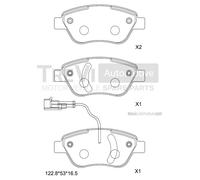 PF1321 TREVI AUTOMOTIVE Kit pastiglie freno, Freno a disco per ABARTH,ALFA ROMEO