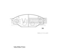 PF1351 Kit pastiglie freno, Freno a disco Trevi Automotive