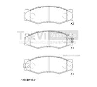PF1352 Kit pastiglie freno, Freno a disco Trevi Automotive
