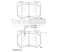 PF1417 Kit pastiglie freno, Freno a disco Trevi Automotive