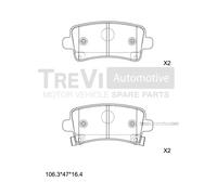 PF1420 Kit pastiglie freno, Freno a disco Trevi Automotive